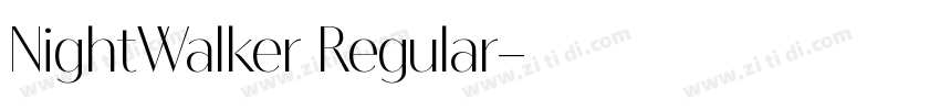 NightWalker Regular字体转换